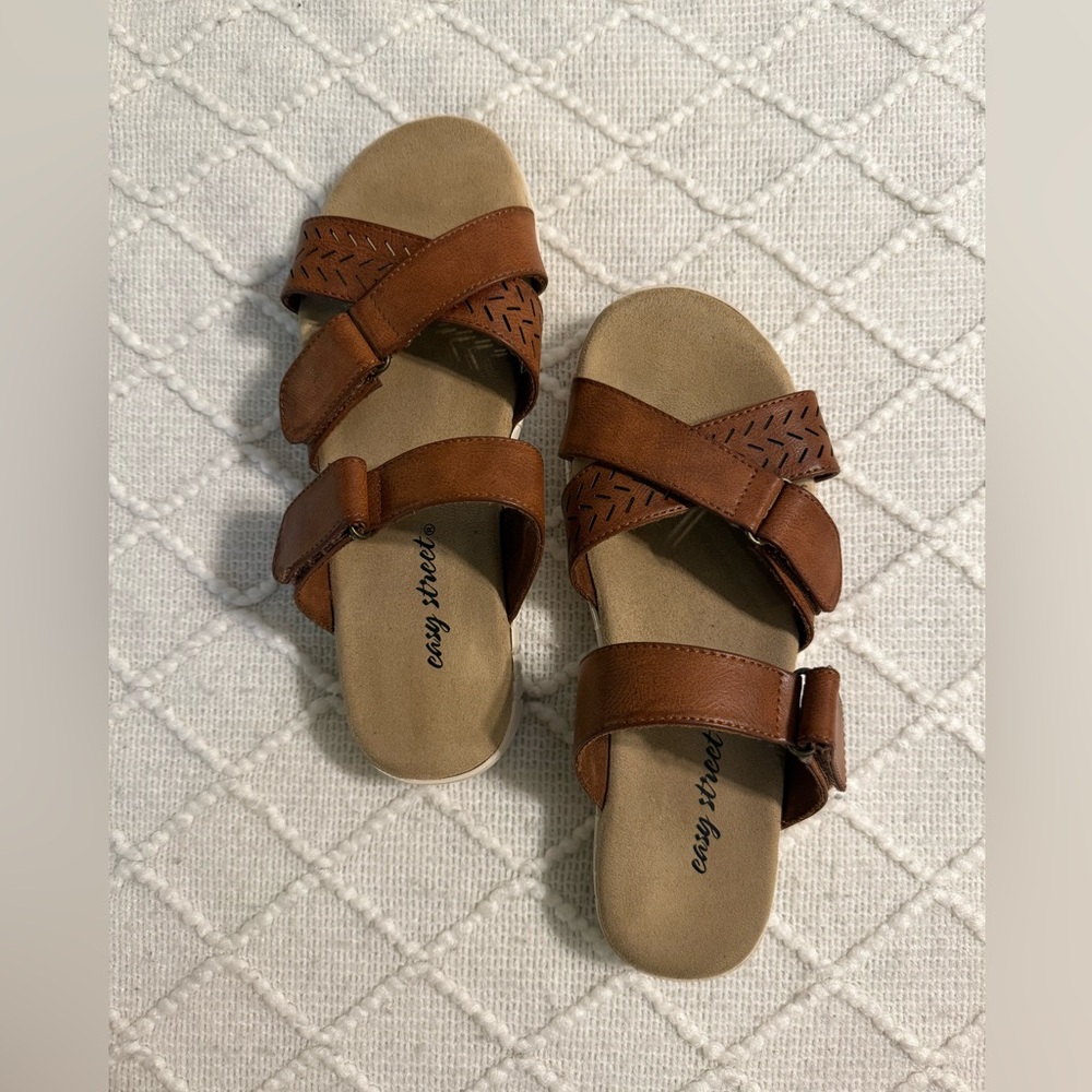 Brown Adjustable Sandals